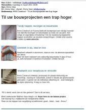 E-mailing 'Til uw bouwprojecten een trap hoger'